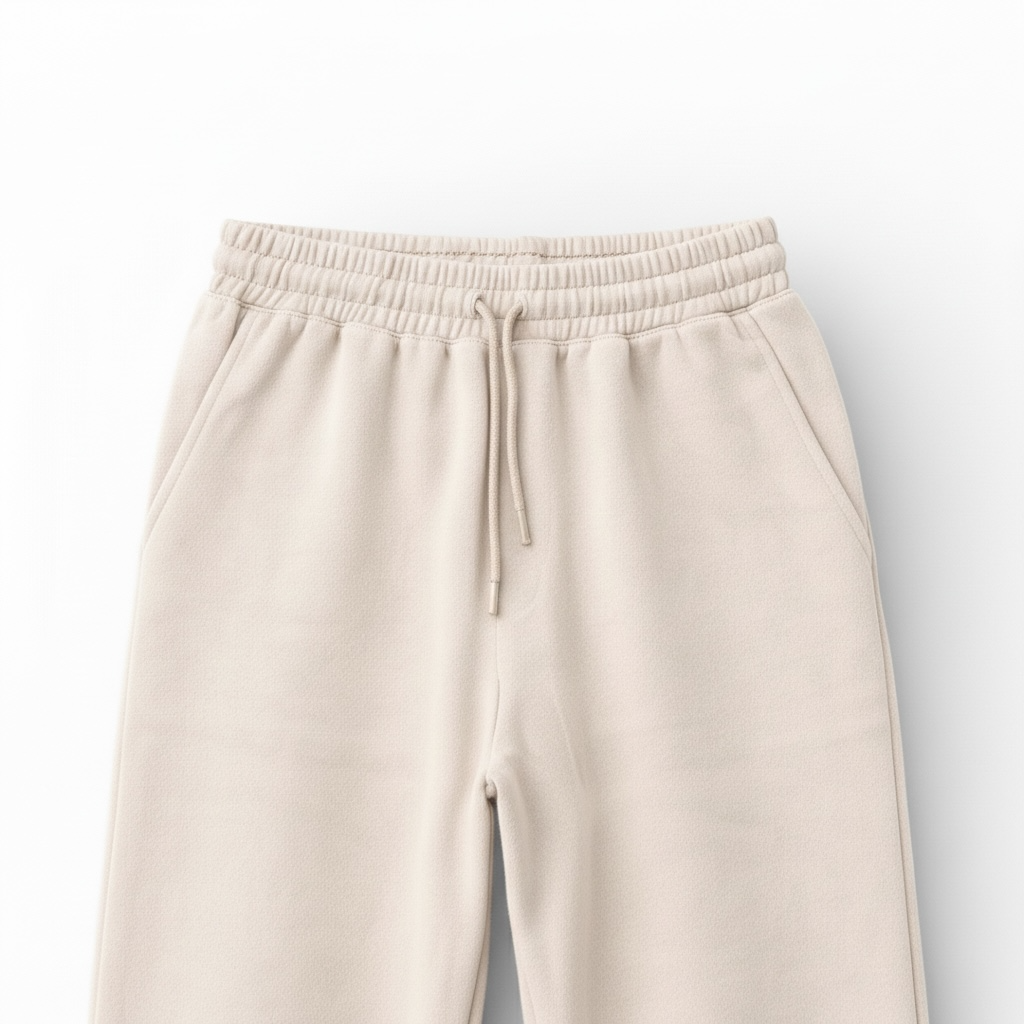 Bej Basic Jogger Pantolon