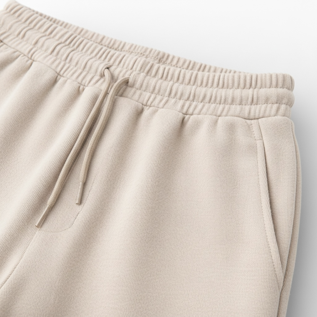 Bej Basic Jogger Pantolon