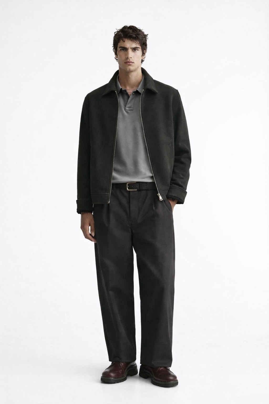 Stratto Zip Jacket – Black