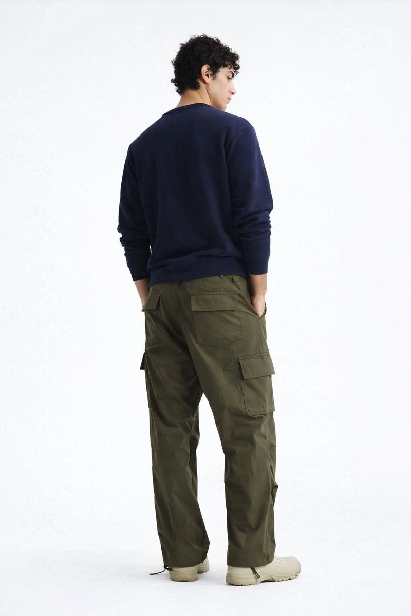 Haki Relaxed Fit Kargo Pantolon