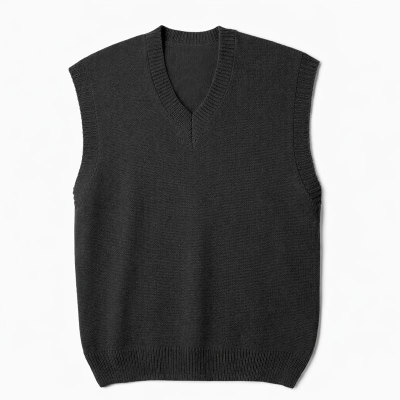 Essential Knit Vest – Siyah