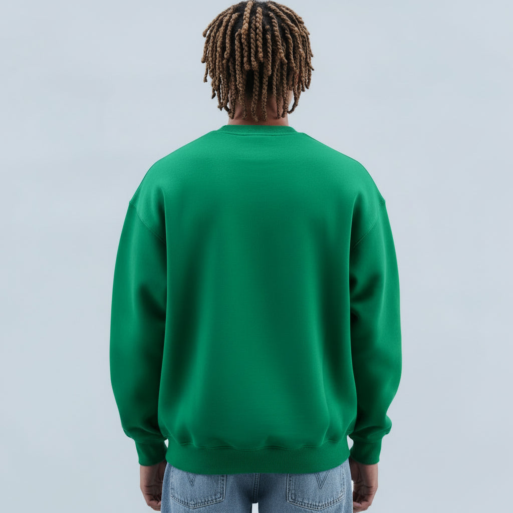 Yeşil Basic Sweatshirt