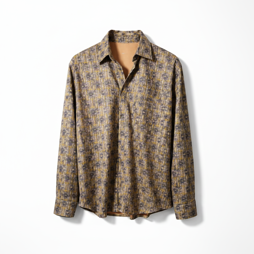 Desenli Gömlek – Earth Tone